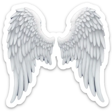 Detailed Angel wings  sticker
