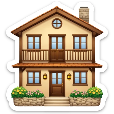 Cottage core apartment sticker