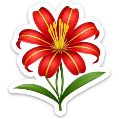 Quiero un emoji lindo para mí novia de la flor lycoris radiata me gusta pero quiero enviarlo como emoji, no cómo sticker  sticker