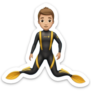diver fin sticker