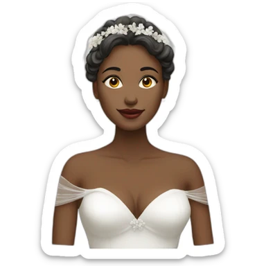 Mariée voilée sticker