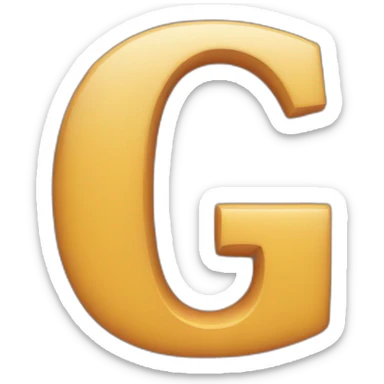 letter G sticker