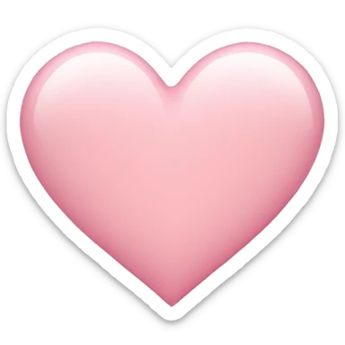Light pink heart sticker
