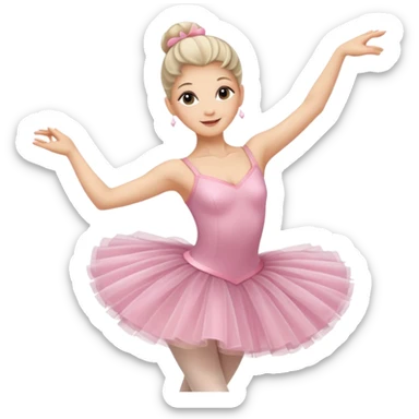 Ballerina above 40 years woman sticker