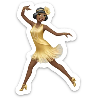 dancing flapper emoji  sticker