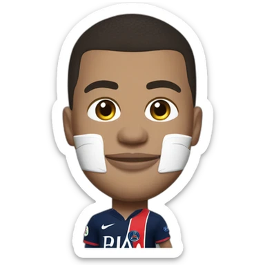 Kylian Mbappé 7 PSG sticker