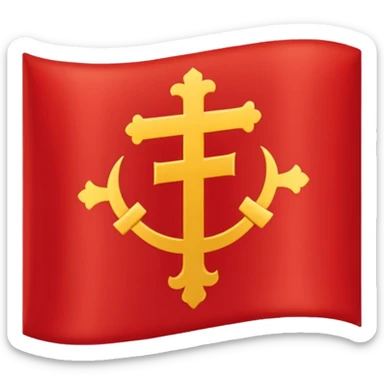 cruz de borgoña sticker