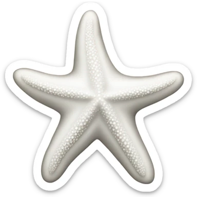 white starfish sticker