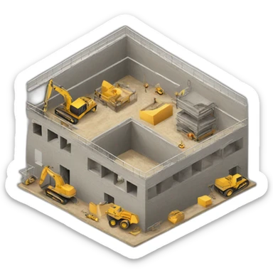 indoor construction site sticker