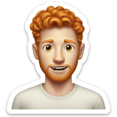 UGLY GINGER BOY WIT LOTS OF FRECKLES sticker