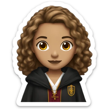 Hermione granger with robe sticker