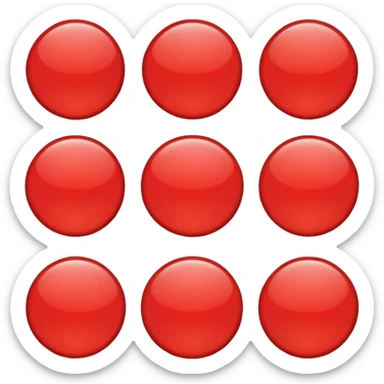 Red circle sticker