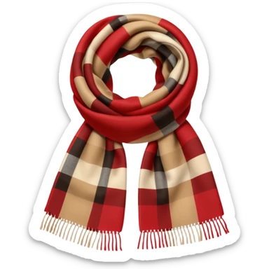 burberry scarf sticker