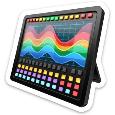 music mixing board screen sticker
