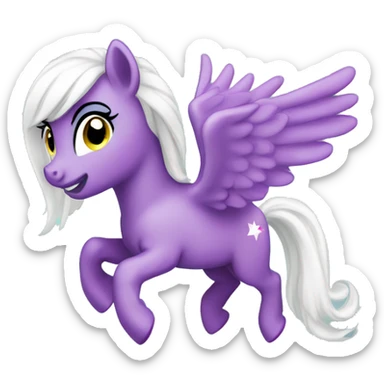 Flying little pony sticker