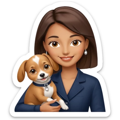 Dior model with pet sticker