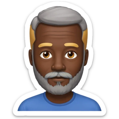 my dad buts he is black and not old with a grey beard sticker