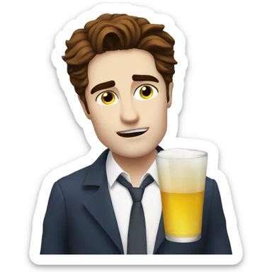 edward cullen drinking sticker