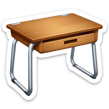 Wooden school desk sticker