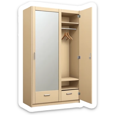 wardrobe modern closed mirror door sticker