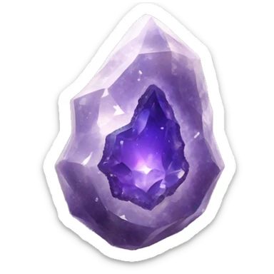 crystal geode amulet sticker