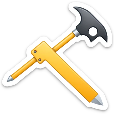 code symbol emoji with angle brackets and slash, simple and recognizable style sticker