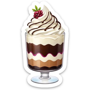 dessert in a glass sticker