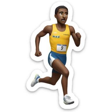 cross country athlete sticker