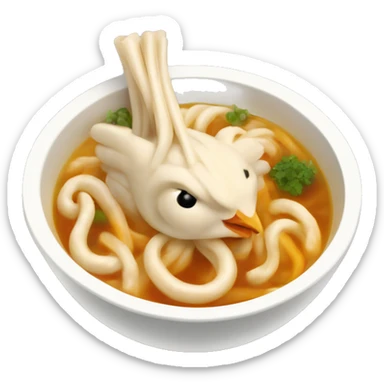 Chicken udon soup sticker
