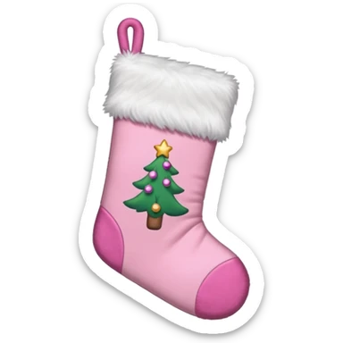 Natale rosa, estetico  sticker
