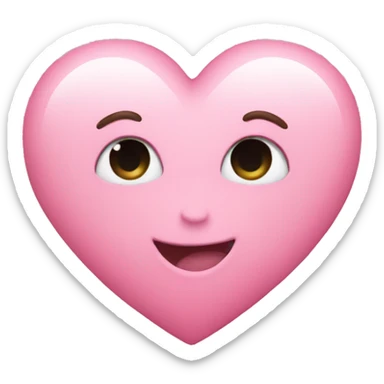 Pink heart  sticker
