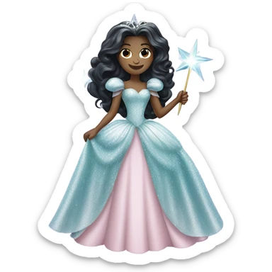 Glinda witch of oz with dark hair  sticker