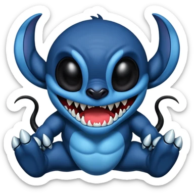 Stitch-Venom-fusion sticker