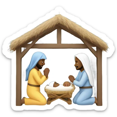 Nativity sticker