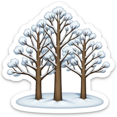 10 Snowy trees sticker