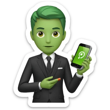 Marvel comics the leader sticker