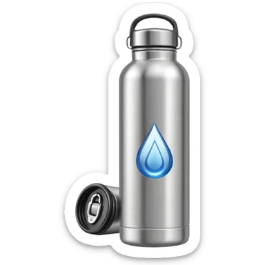 hiking inox water bottle sticker