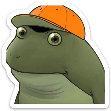 bufo with orange cap sticker