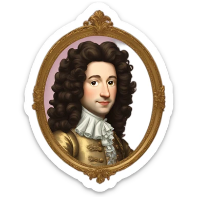 louis XIV style 50's sticker