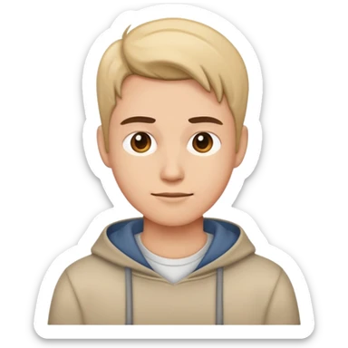 person with casual clothes sticker