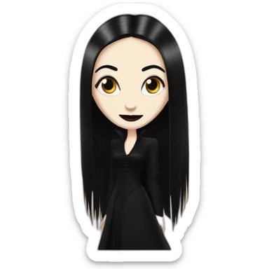 Morticia Addams sticker