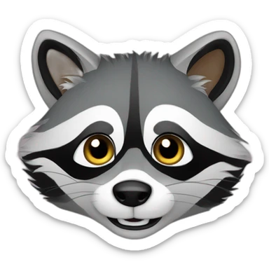 Raccoon meeko sticker