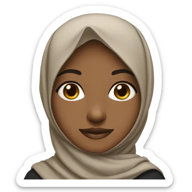 Hijabic girl sticker