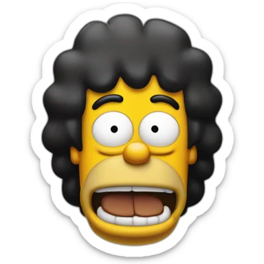 Mickael Jackson et Homer Simpson boivent un biere sticker