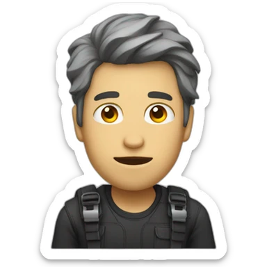 persona confundida pensando sticker