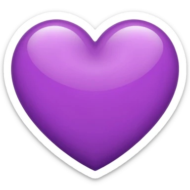 corazón lila  sticker