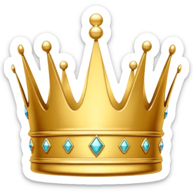 Y2K crown  with the words spoiled  sticker