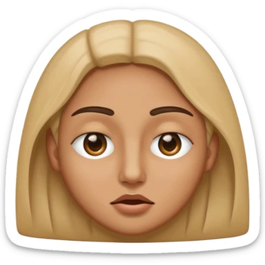 One Eye half closed and another open emoji sticker