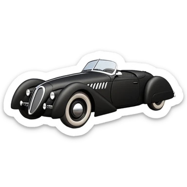 futuristic Batman’s car, loosely based on 1957 MG roadster(flat long straight organically-shaped mechanical roomy interior seating inside the body)the king cockroach’s stealthy town hot rod desert dirt racing rwd rail sticker