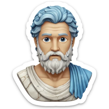 Bust of Poisedon sticker